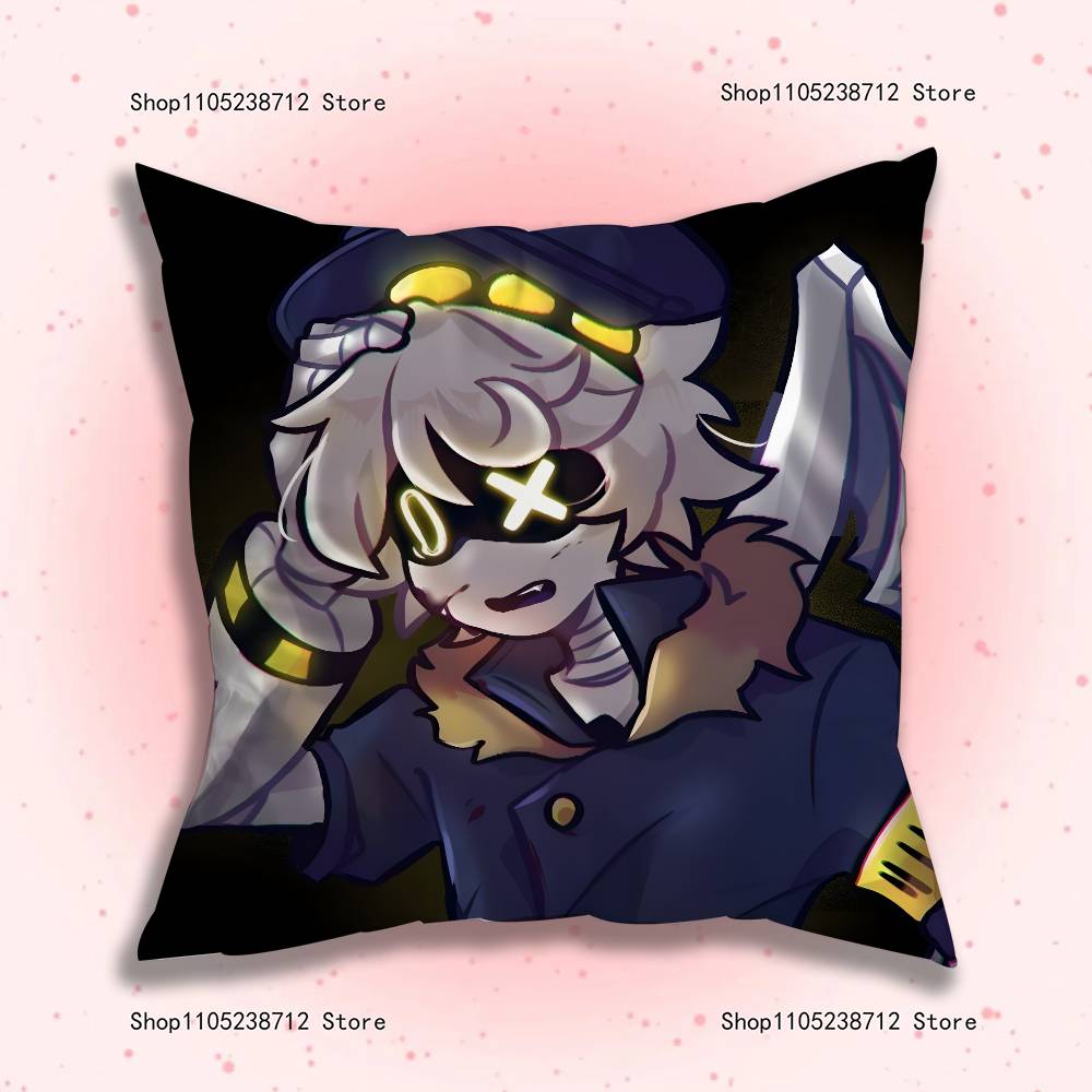 M-Murders D-Drones Anime L-Laple Pillow Case Plush Pillow Cases Home Decoration Pillow Cover for Sofa Bed Chair Living Room