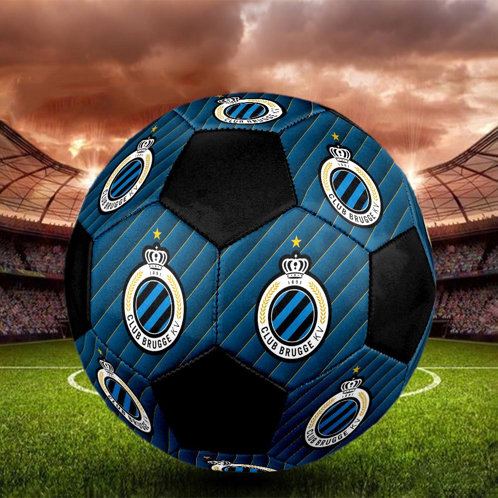 Pallone da Calcio Club Brugge KV Colorato Per Tutte le Età Cucito a Macchina PVC Pronto per la Competizione Resistente Alto Rimbalzo.TAGLIA5