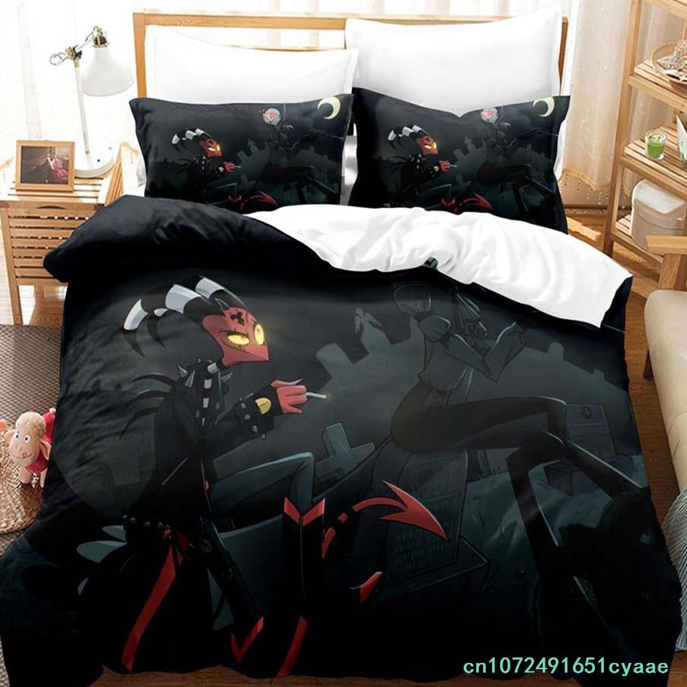 Blitzo Boss Bettwäscheset Einzelbett Zweibettbett Vollbett Queen Size King Size Bettwäscheset Erwachsenes Kinderzimmer Bettbezug-Sets Anime Bettwäsche-Set Bett