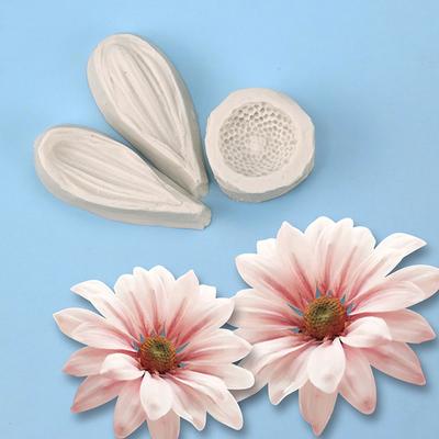 3 piezas de moldes de silicona para hornear pasteles con forma de margarita y crisantemo silvestre, herramientas de resina para cupcakes, chocolate y azúcar, herramientas para decorar fondant