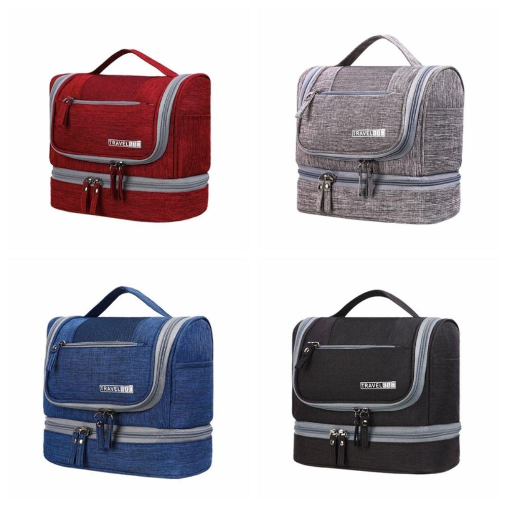 Multifunctional Hanging Makeup Bag Solid Color Toiletry Bag Cosmetic Organizer  Personal Care