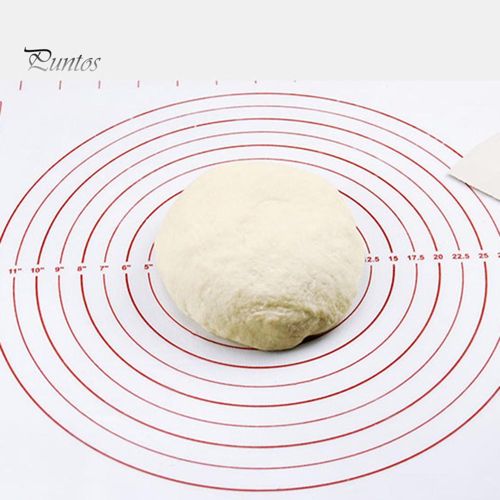 Puntos Silikon Rolling Sheet Backmatte Pad Antihaft-Backgeschirr Mehl Gebäck Teppich