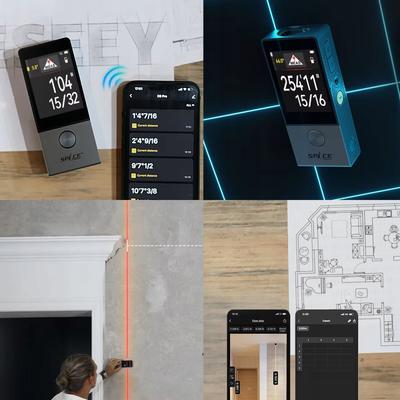 LASER RANGEFINDER ANGLE MEASUREMENT LEVEL SMART LIFE ANDROID iOS SKETCH 100m