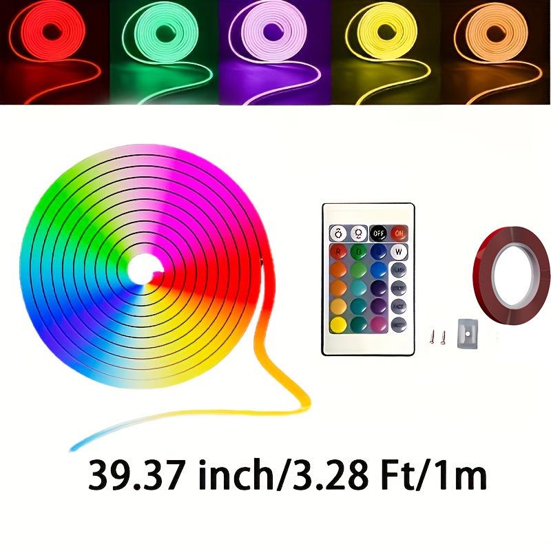RGB LED Silicone Neon Strip with 24-Key Controller