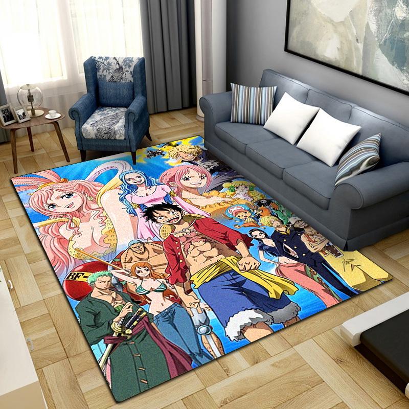 

Nami Luffy Zoro Sanji Print Carpet Large Area Rug Non Slip Washable Floor Mat Bedroom Home Decor LXR152 60x90cm