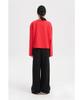 LUCKY CHOUETTE Frill Point Standard Fit Long Sleeve T-Shirt (Red) Lftaw25420Rex