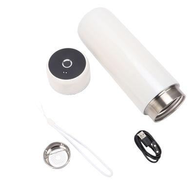 Fingerprint Water Bottle Can Store 10 Fingerprints 450ml Double Layer Stainless Steel Insulated Bottle for Gyms Offices