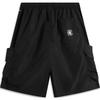 Li-Ning Comfortable Casual Letter Print Loose Simple Lace-Up Sports Shorts Men Shorts Black AKSU435-3