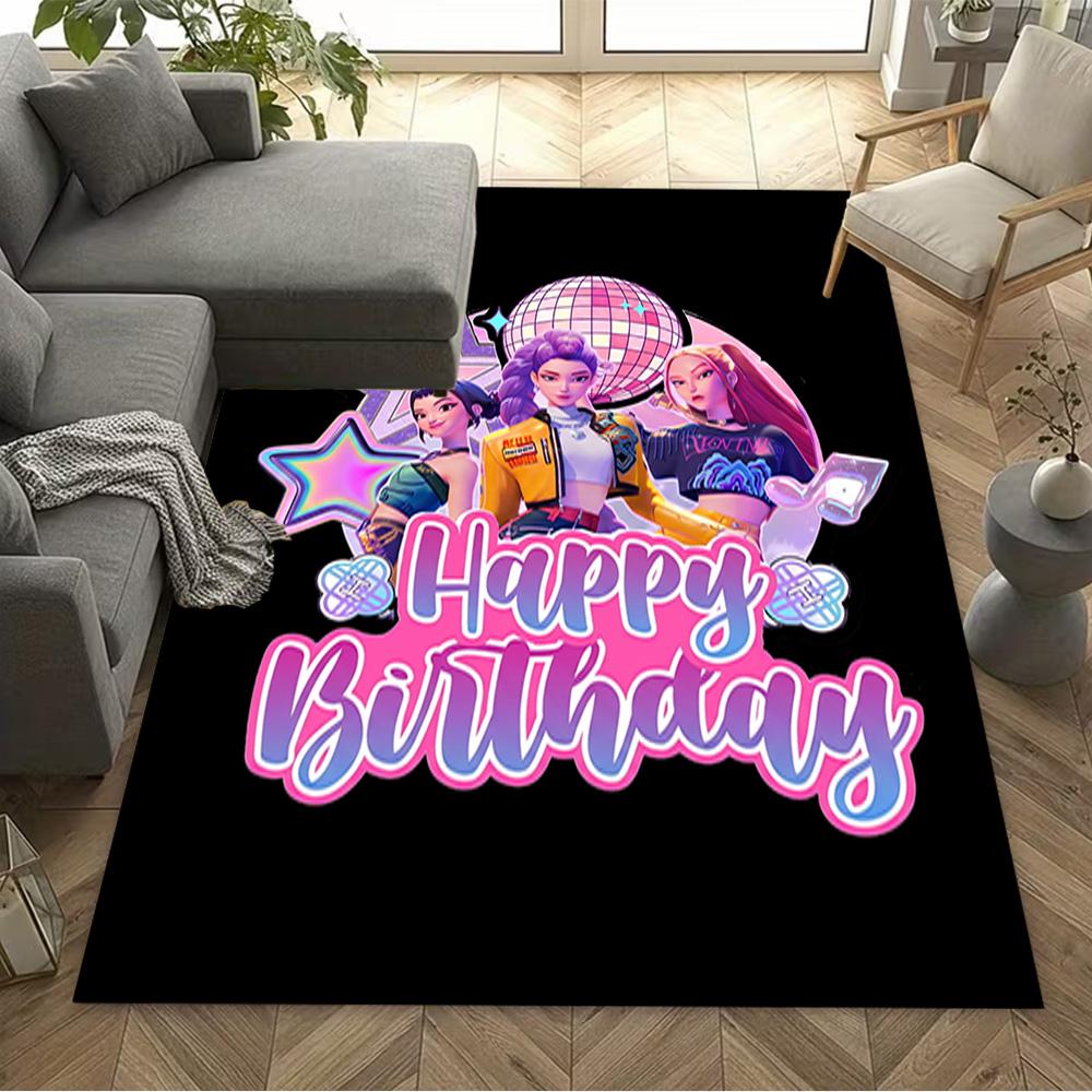 Futuristic Fashion Icons Area Rug Perfect for Hallway Outdoor Decorate room Entryway Antislip Carpet Decorate Offices