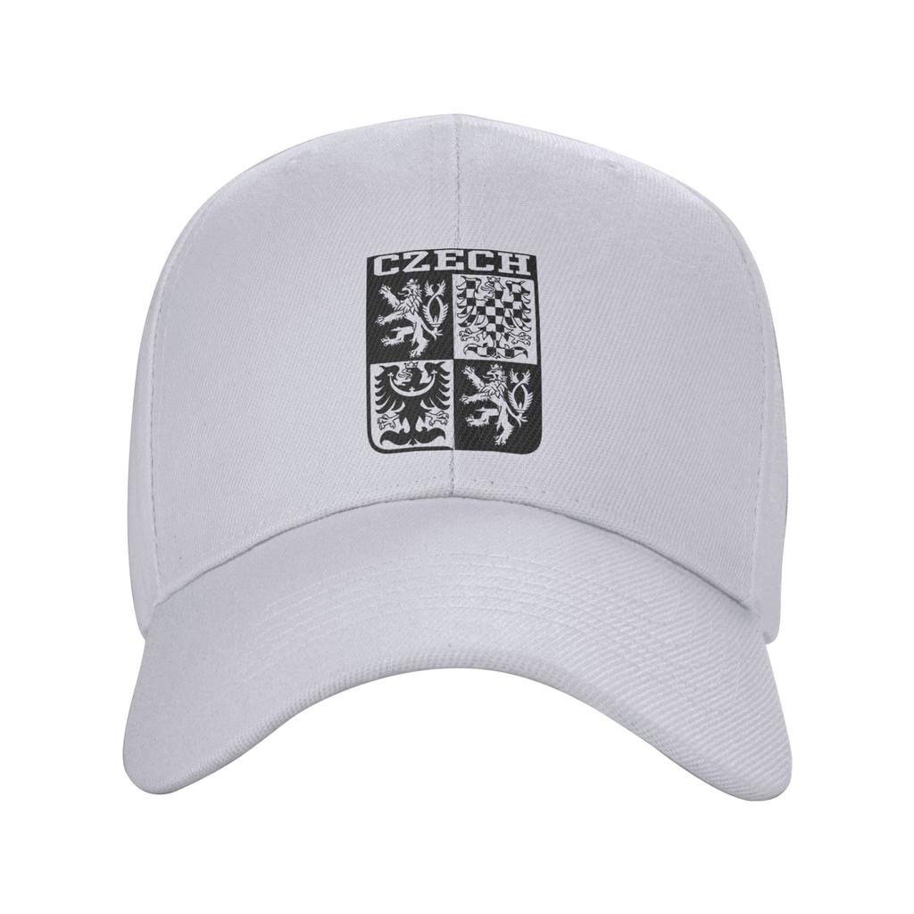 UnisexCzech Republic Coat of Arms Hat Vintage  Snapback Cap Adjustable Casual Headwear