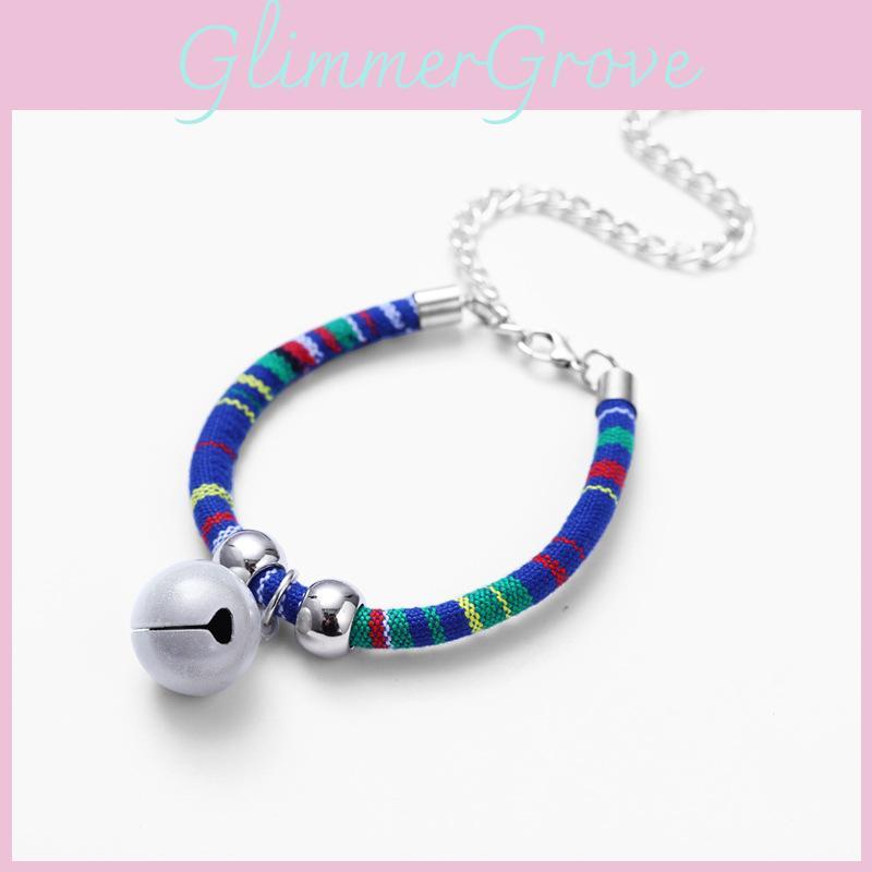 Simple Cat Pet Small Dog Collar With Bell Design For Daily Outdoor Decoration