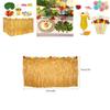 Stunning Tropical Hawaiian Grass Table Skirt Set For Beach Summer Party Decorations