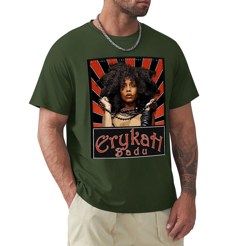 Erykah Badu Hair D-3 T-Shirt Boys Whites Plain Men'S T-Shirt