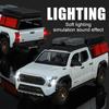 1:24 Scale Tacoma Models Cars Alloy Diecast Toys with Light Sound Miniature SUV Wheel Pull Back Off-road Vehicles Home Decor