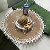 Ronde Jute Placemats voor Tafel, Geweven Jute Onderzetters, Rustieke Natuurlijke Vezel Matten voor Borden Kopjes, Boerderij Keuken Eetkamer Decor