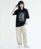 Osillos C94 Statue Of Liberty Oversized Short Sleeve T-Shirt_Black