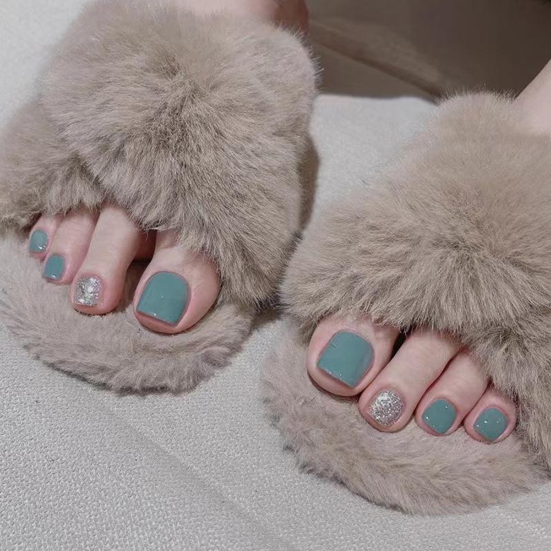 

Glitter Solid Color Toenail Patches - Removable Summer Nail Art