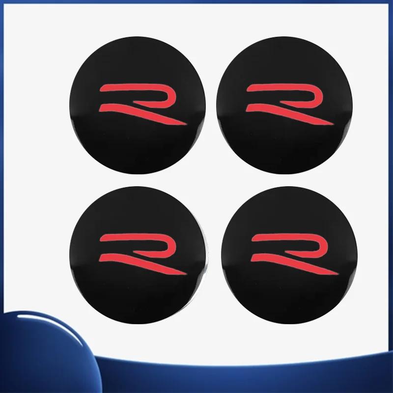 2026 Hot For VW VOLKSWAGEN 4pcs 60mm Car Wheel Center Sticker for Volkswagen Polo Golf 5 6 7 8 Passat Scirocco Lavida Santana To