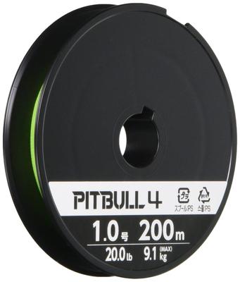 Shimano PE Line Pitbull Braided 200m Lime Green 4-strand 2.0 38.7lb PL-M64R
