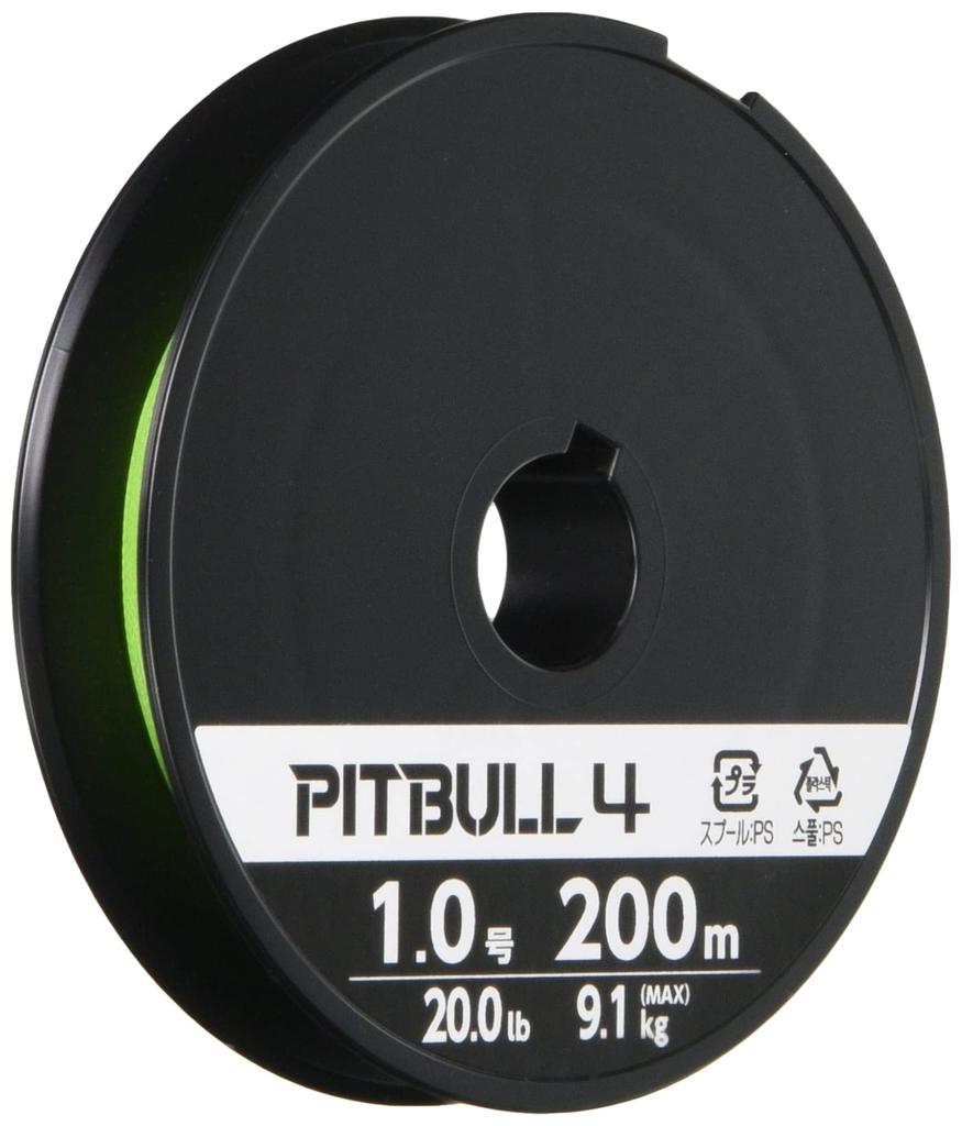 Shimano PE Line Pitbull braided 200m Lime Green 4-strand 2.0 38.7lb PL-M64R