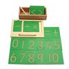 0-10 Number & ABC Letter Tracing Board Wooden and Counting Aid Montessori Toys for