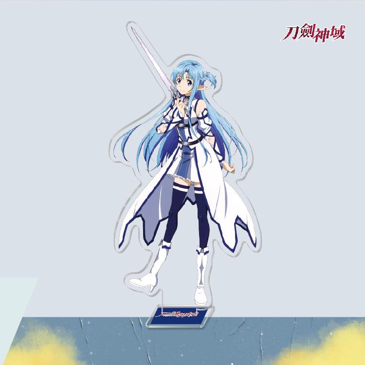 Anime Game Merchandise Sword Art Online Acrylic Stand Figures Kirito Asuna Sinon
