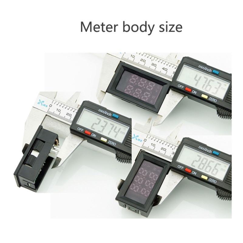 652F Digital Multimeter Dual LED Display Voltmeter Ammeter Power Meter Micro-adjustment Function Current Watt Meter