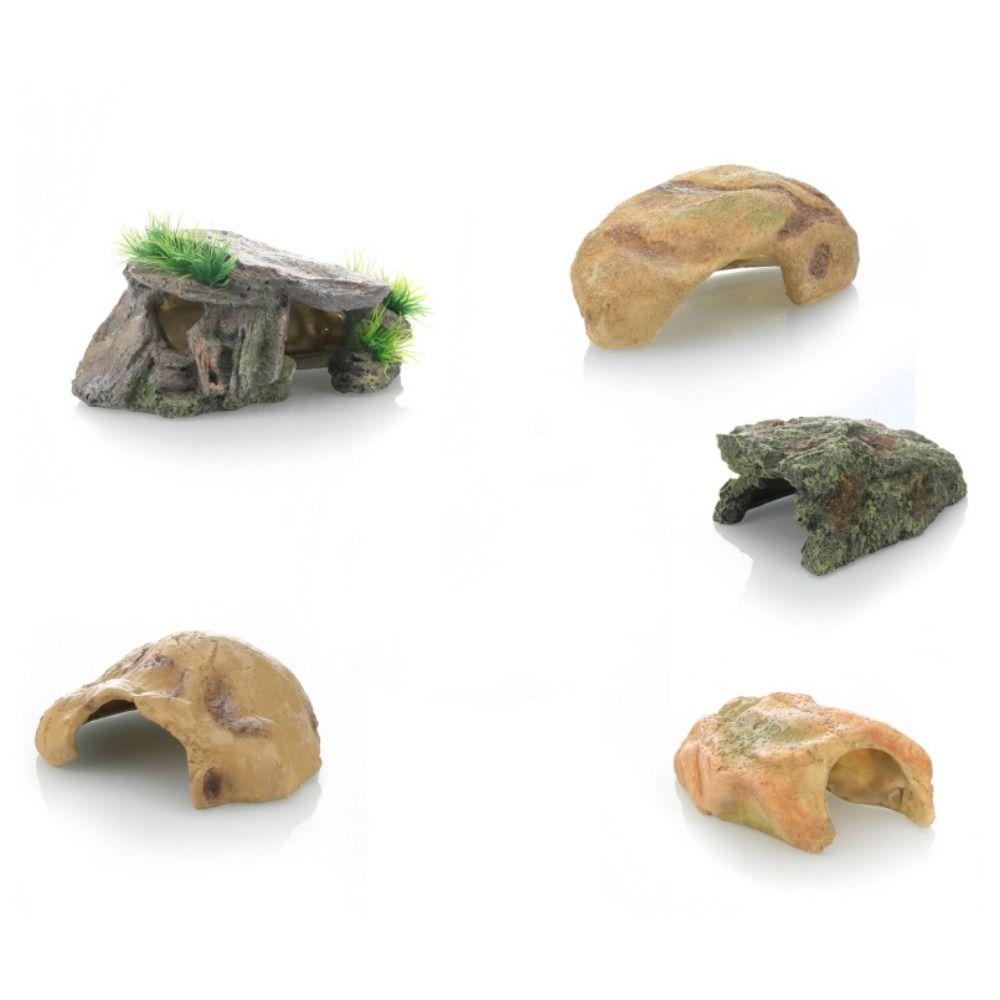 thumbnail image 2 of Aquarium Cave Reptile Cave, Magnetic Fish Tank Hide, Resin Reptile Simulation Rock Cave, Terrarium Habitat Decor Cave For Turtles Lizards Snakes Crab Fish Hideout For Aquarium 2 of 9