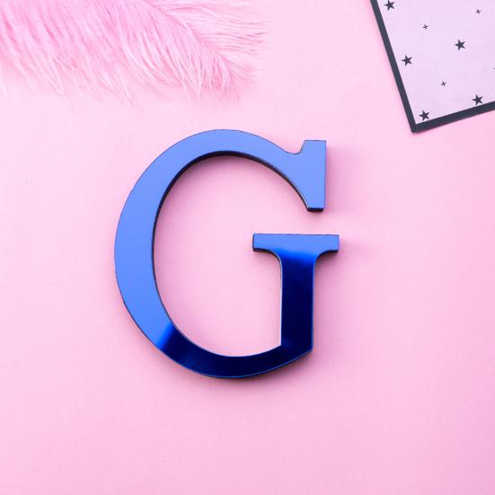 Wall Sticker Letter DIY Design Colorfast Acrylic Effect Mirror Wall Decor for Living