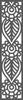 A4 Pendant, openwork decoration, black, 21x90