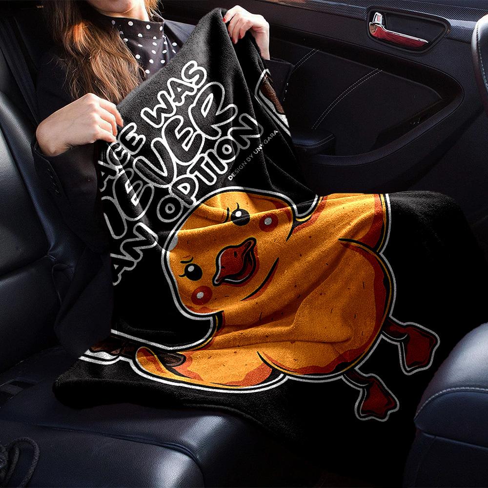 1pc duckling guns Throw Blanket Soft Flannel, Cozy All Season Polyester Perfect for Home, Office