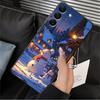 Hülle für Samsung Galaxy A20 A13 A04 A50 A06 A40 A16 A30 A15 A70 A10 A12 A17 A05 Schwarz Weiche Handyhülle Winter Schnee Weihnachten