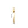 6-Piece Cross-Handle Snake Pattern Titanium-Plated Stainless Steel Cutlery Set (Knife, Fork, and Spoon)