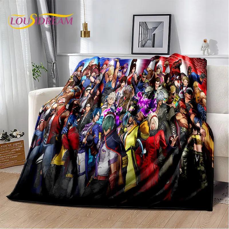 King of Fighters Retro Game Gamer Soft Plush Blanket,Flannel Blanket Throw Blanket for Living Room Bedroom Bed Sofa Picnic Cover