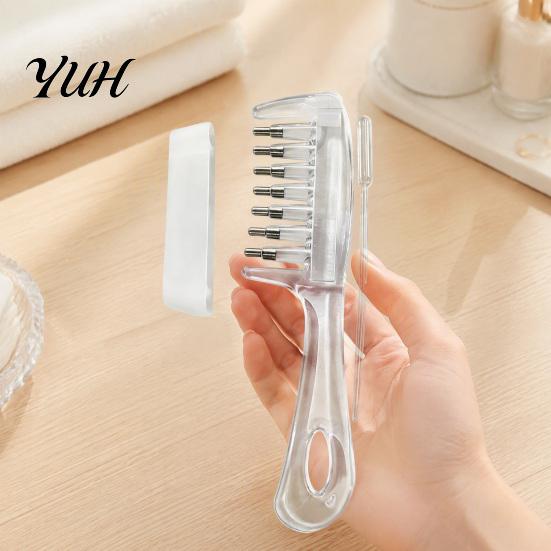 Öl-Applikator-Kamm mit Kugelkopf 1/2 Stück Kopfhaut-Kugel, Minoxidil für Haarpflege-Zubehör Wachstum, Massage Staubschutz Manuell