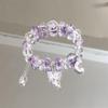 Set di Braccialetti da Donna di Alta Gamma Nove Pezzi con Design a Farfalla in Stile Cinese