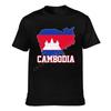 Kambodscha Flagge Kambodschanische Länderkarte ES LIEGT IN MEINER DNA Herren Damen T-Shirt Jungen T-Shirts T-Shirt Hip Hop T-Shirts XS5XL 100% Baumwolle