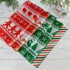 100PCS Christmas Food Parchment Paper Greaseproof Paper Holiday Burger Wrapping Sheets Festive Sandwich Packaging Paper 30x30cm