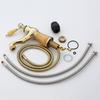Rose Gold Bathroom Basin Faucets Jade Washroom Basin Sink Tap Mixer Hot Cold Faucet Pull Out Sink Faucet