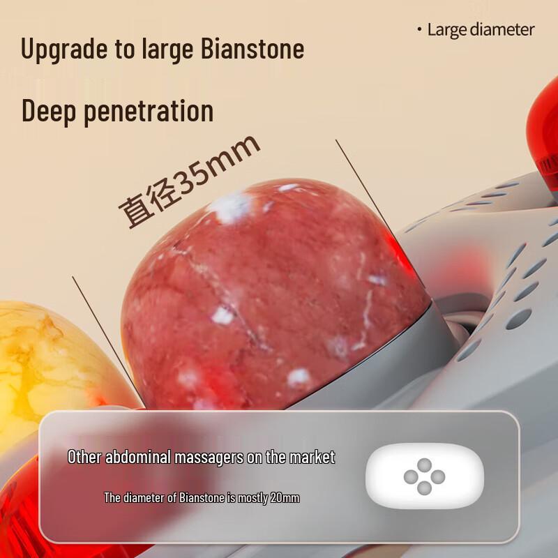 CHIGO Wireless Bianstone Waist & Abdomen Massager CN plug (adapter included)