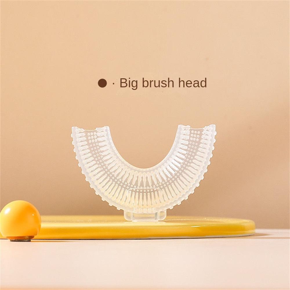 

Детская зубная щетка U-образной формы, детский прорезыватель для зубов, детская зубная щетка, детская силиконовая щетка для ухода за полостью рта малышей, чистка large