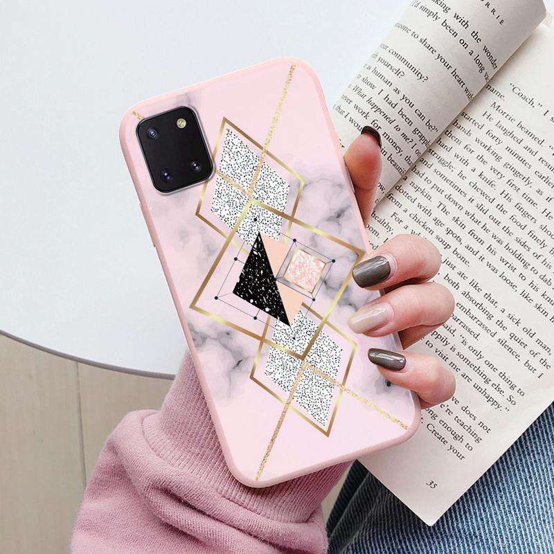 Custodia per Telefono con Motivo Marmo per Samsung Galaxy Note 10 Lite Cover Protettiva Morbida Funda per Samsung Note 10 Note10 Lite Coque