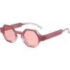 Chic Small Frame Men's Retro Polygon Sunglasses – European & American Sun-Protection Shades
