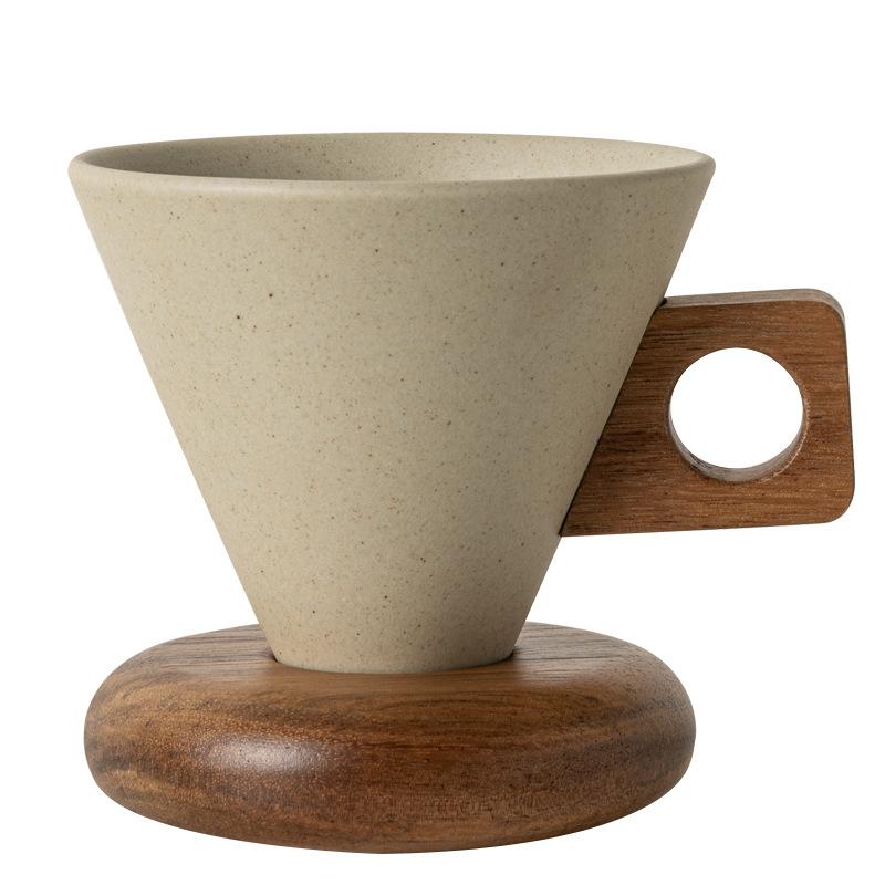 Ceramic Coffee Cup, Home Coffee Cup Plate Set 1 piece хаки