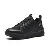 Anta Comfortable Fashion Versatile Synthetic Leather Fabric Shock Absorbing Wear Resistant Low Top Casual Running Shoes Men sneaker Black 912545584-4