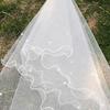Elegant Imitation Pearl One Layer Bridal Wedding Veil Hair Accessory Photo Prop