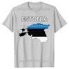 Funny Estonia Flag Map Graphic Tshirts Men Womens Fashion Casual Tshirt 100 Cotton Loose Oversized Estonian T Shirt