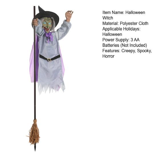 Animated Halloween Witch Decoration Lighted Haunted Sound Activated House