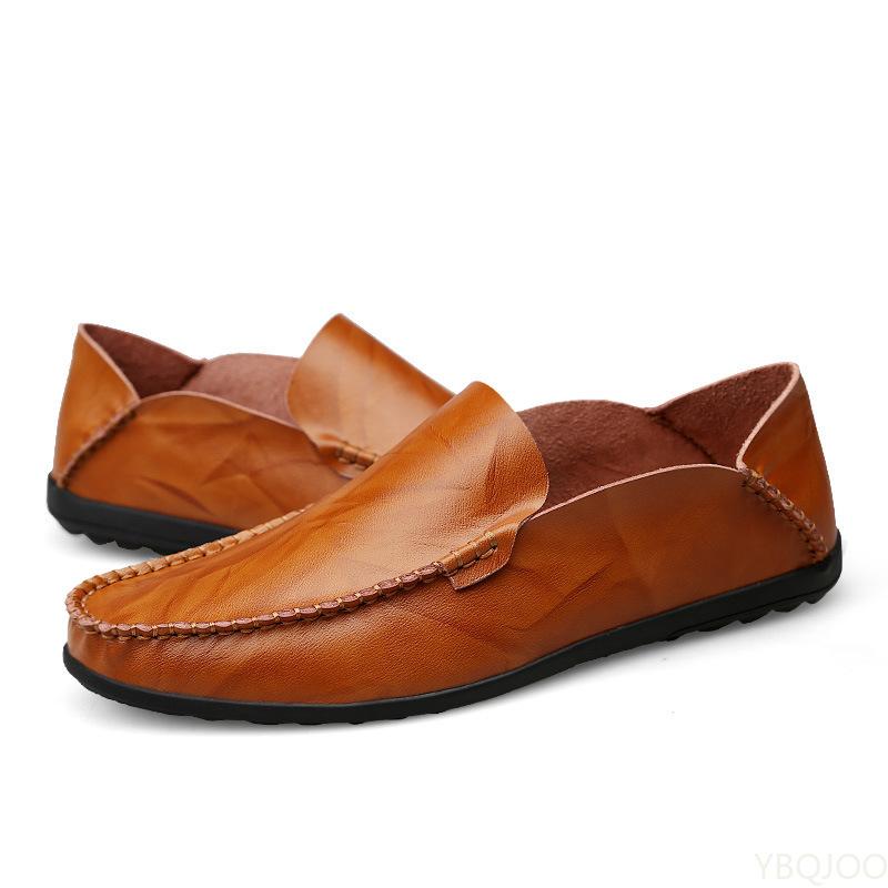 Fashion Men Loafers Shoes Soft Genuine Leather Slip-On Sneakers Male Casual Luxury Brand Spring Men Loafers Mocassin Zapatos Hombre