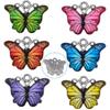 Zhiheng 50 Pack Alloy Butterfly Charms Monarch Butterfly Enamel Pendant Beads for Jewelry Making DIY Earring Necklace Bracelets Accessories Wine